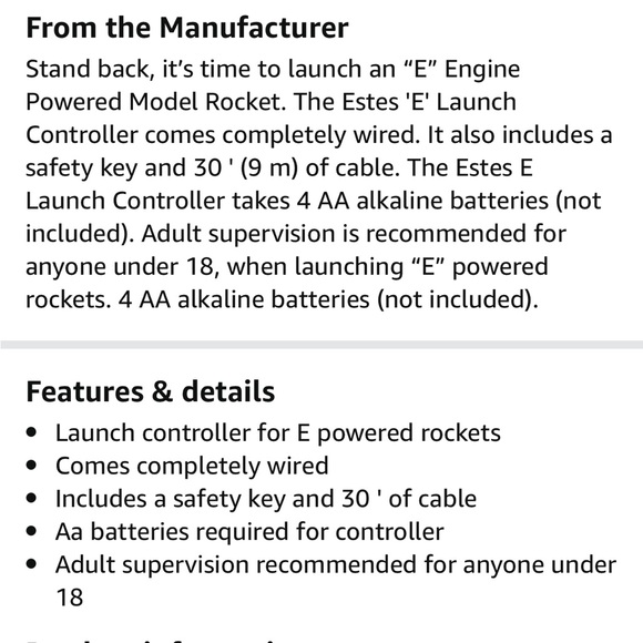 3 Estes Model Rocket Launch Electron Beam Black Unused No Box Wires & Clips - Picture 2 of 3